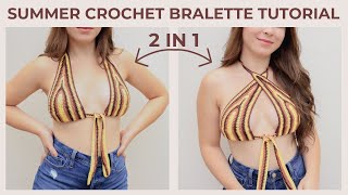 i made the trendy crochet pinterest top | tutorial
