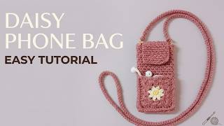 Phone Bag with Flower Pocket