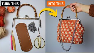 Easy Crochet Bag Tutorial | Make this bag in under 2 hours! 🤩