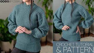 How to Crochet a Cozy Sweater | Pattern & Tutorial DIY