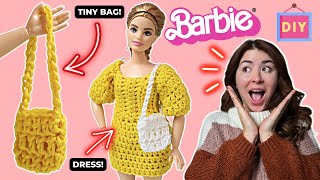How to make clothes for Barbie doll Crochet: DIY Outfit Tutorial for Doll Lovers