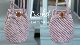 Crochet Shoulder Bag Tutorial /Macrame Crochet Bag /Beginner Crochet Bags