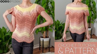 How to Crochet: Chevron Top | Pattern & Tutorial DIY