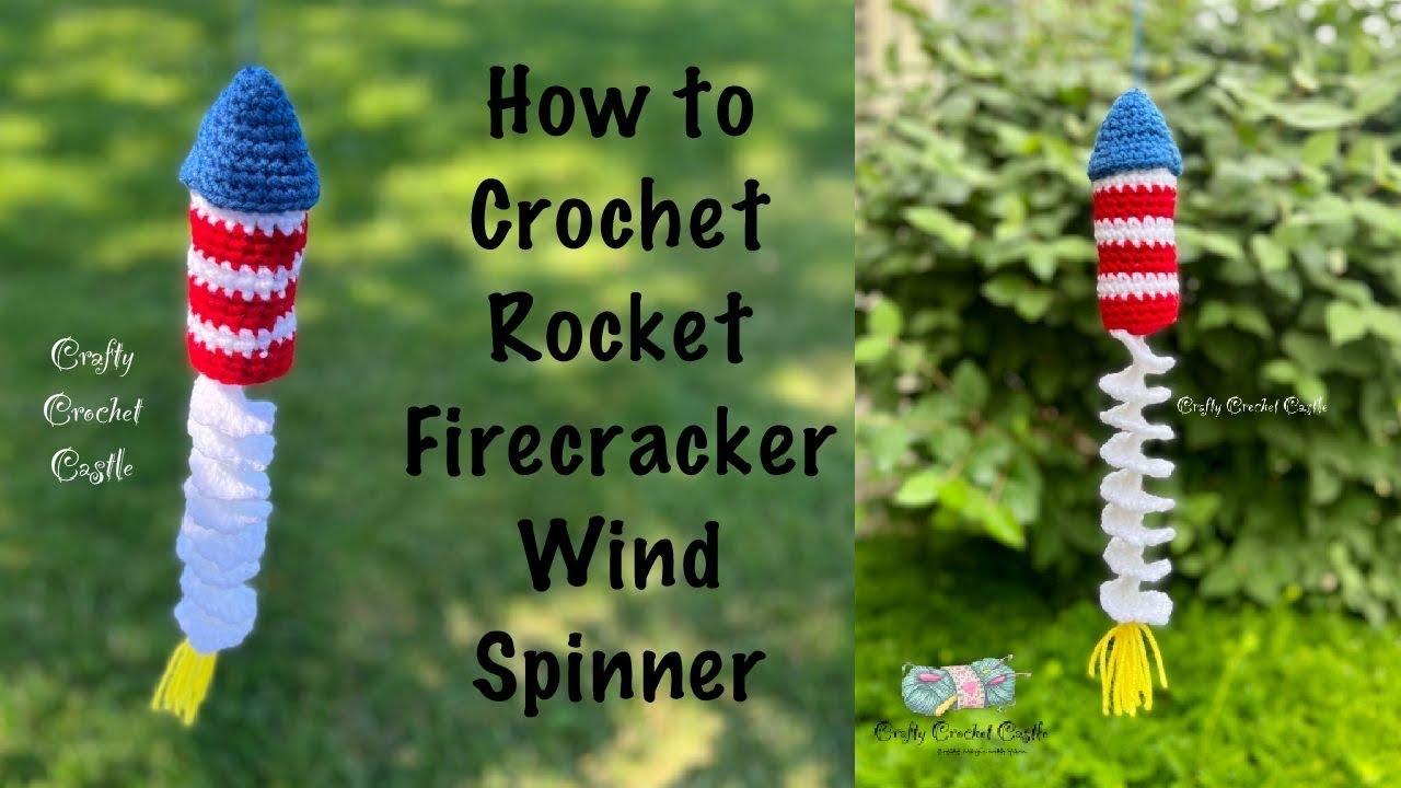 Rocket Firecracker Wind Spinner