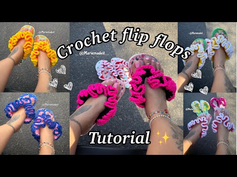 Crochet Flip Flops tutorial