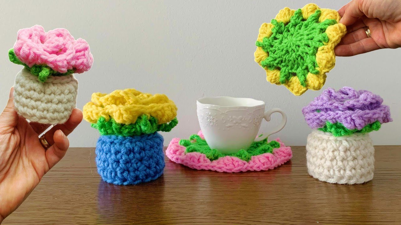 Flower Doily in a Vase