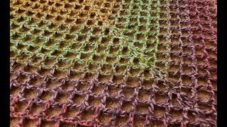 Easy Top Down Filet Shawl
