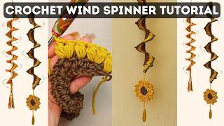 Easy Crochet Wind Spinner Tutorial - Brunaticality crochet