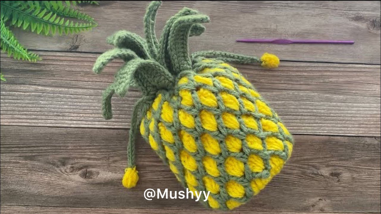 Pineapple 3d Drawstring Bag