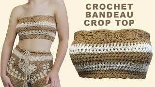 How to Crochet a Crop Top | How to crochet a top | Crochet Tutorial