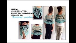 2221yt- BREEZY Rectangle Shawl