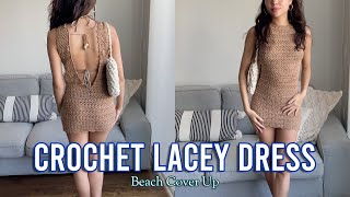 Crochet Lace Shell Dress! | How to Crochet Lacey Open Back Dress