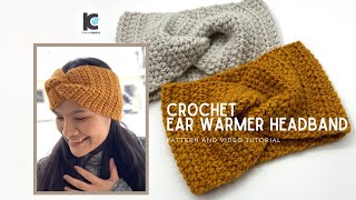 Crochet : Earwarmer Headband ( Free pattern )