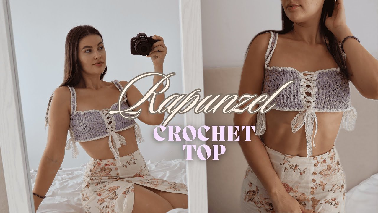 Summer Crochet Top with lace🎨/beginner friendly☀️