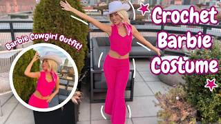 Crocheting The Barbie Cowgirl Outfit! | DIY Barbie Costume