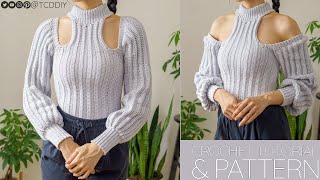 Crochet Turtleneck Sweater | Pattern & Tutorial DIY