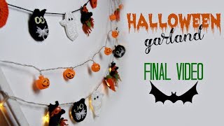 HALLOWEEN GARLAND THAT YOU CAN MAKE AT HOME | #5 | Halloween Series