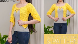 How to Crochet a Front Tie Cardigan | Pattern & Tutorial DIY