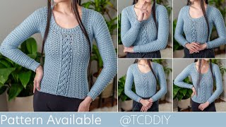 How to Crochet a Cable Stitch Sweater | Pattern & Tutorial DIY