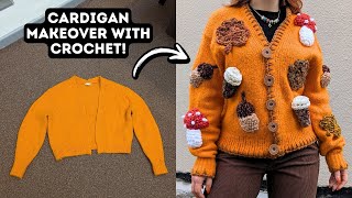 DIY Crochet Charms to Embellish Your Clothes! Trendy DIY Makeover!