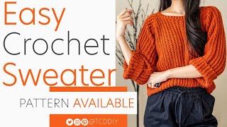 How to Crochet A Sweater | Pattern & Tutorial DIY