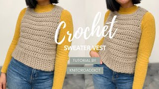 Easy Crochet Vest Tutorial Crochet Sweater Vest (with  Free Pattern) Simple Crochet Projects