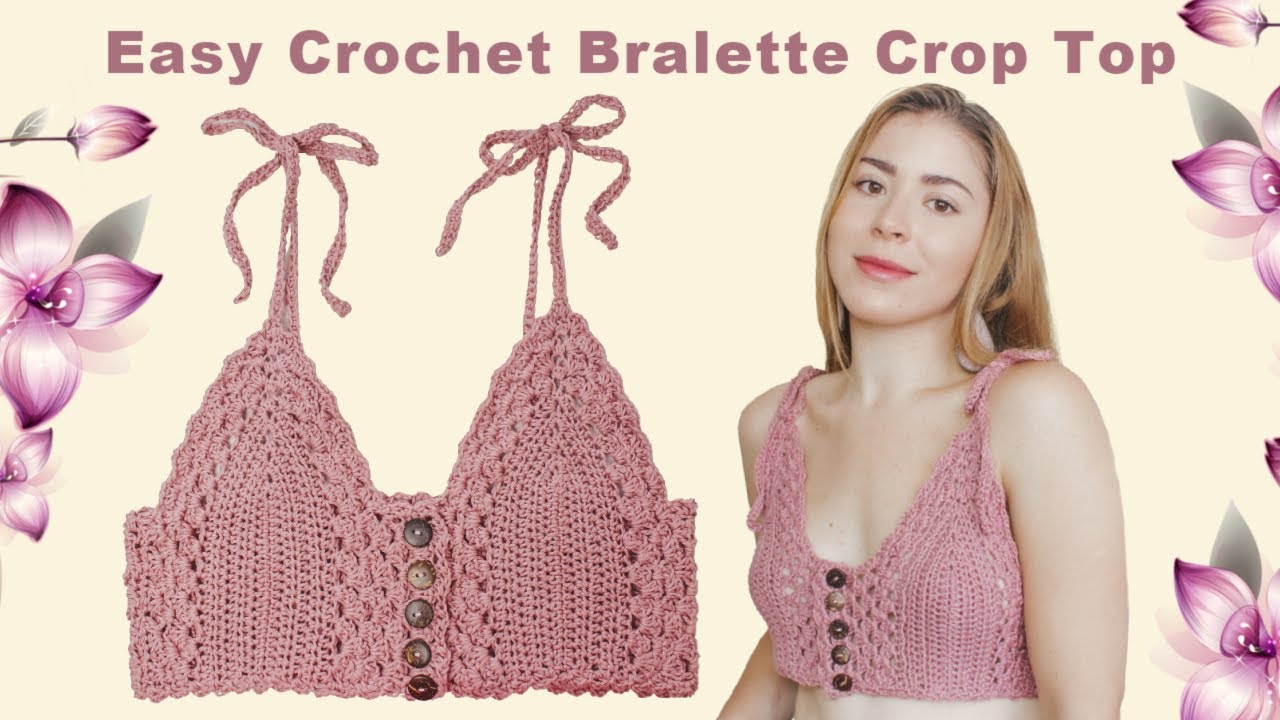 Easy Crochet Bralette Crop Top | How to Crochet a Crop Top