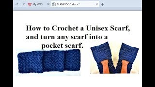 2270 Pebble Stitch Scarf