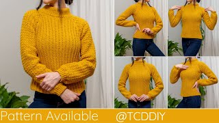 How to Crochet a Turtleneck Sweater | Pattern & Tutorial DIY