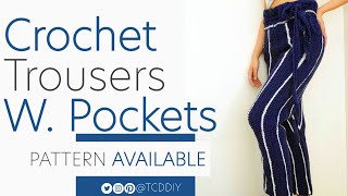 Crochet Trousers with Pockets | Pattern & Tutorial DIY