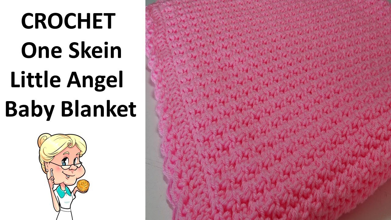 One Skein Little Angel Baby Blanket