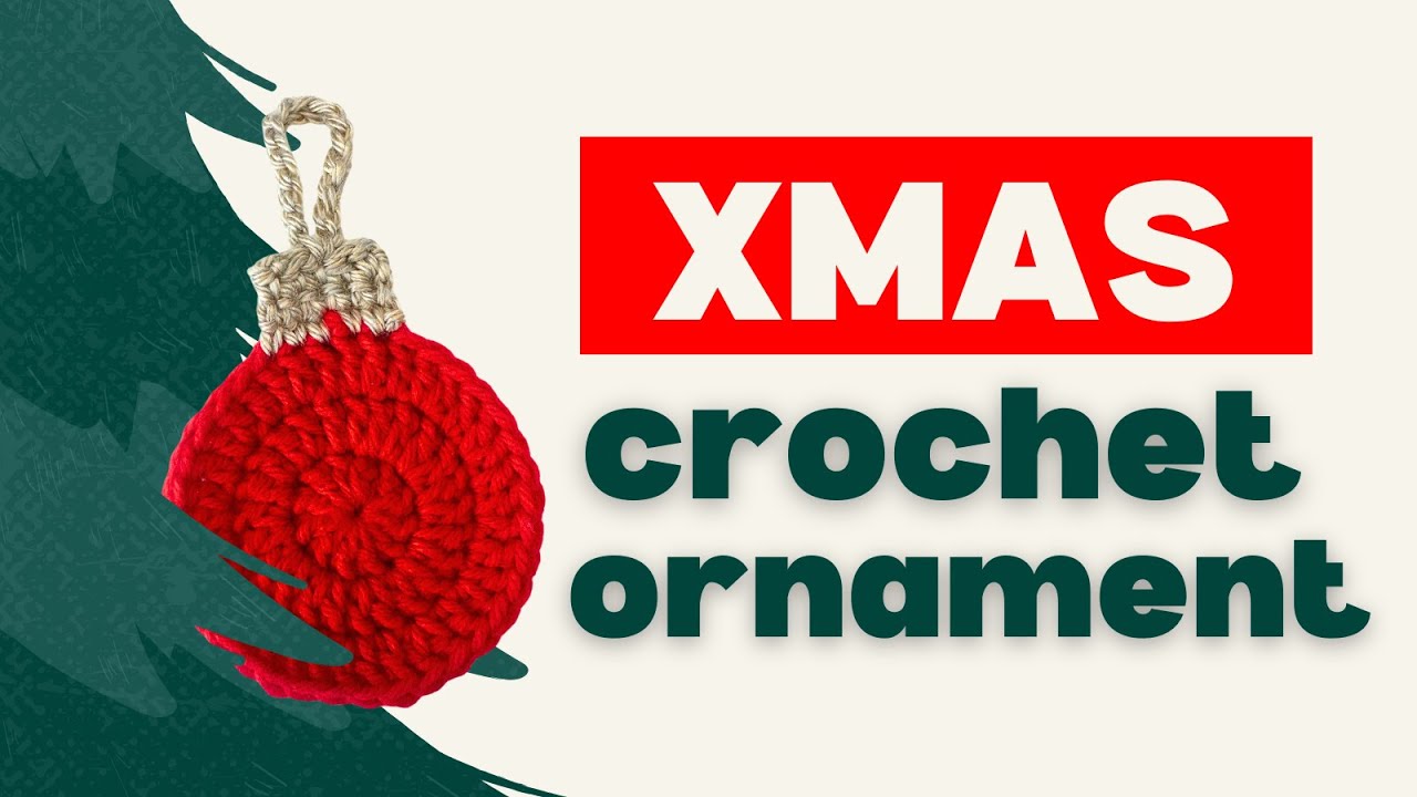 Christmas Ornament Crochet Tutorial - BEGINNER FRIENDLY 🎄!