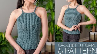 How to Crochet a Tank Top | Pattern & Tutorial DIY