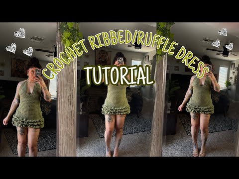 Crochet Ruffle Dress tutorial