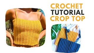Como tejer un TOP BASICO en CROCHET facil y rápido