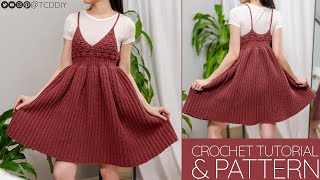 How to Crochet a Basketweave Dress | Pattern & Tutorial DIY