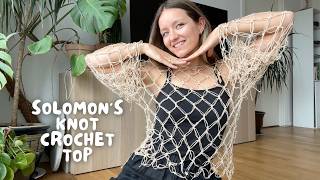 SOLOMON'S KNOT CROCHET TOP TUTORIAL | step-by-step pattern
