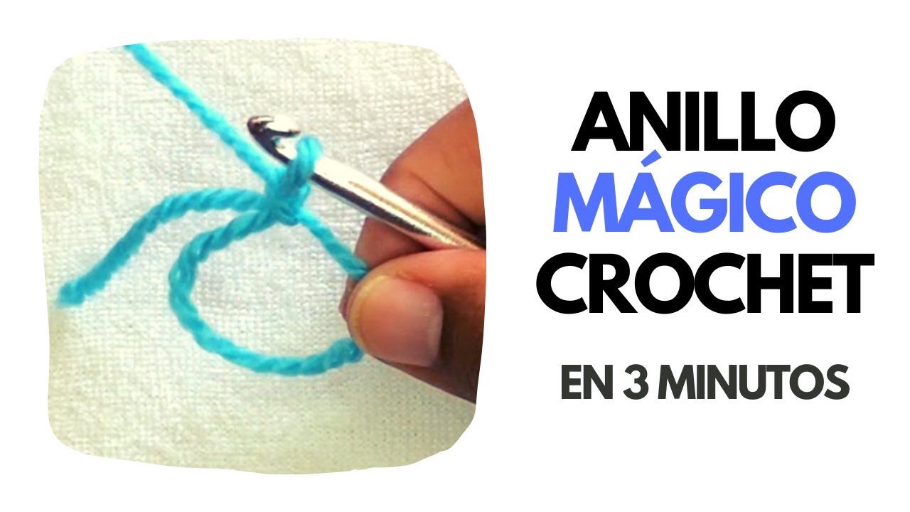 Cómo hacer un ANILLO MÁGICO en CROCHET en 3 Minutos