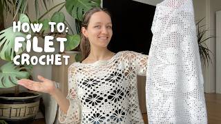 HOW TO DO FILET CROCHET | filet crochet 101 for beginners