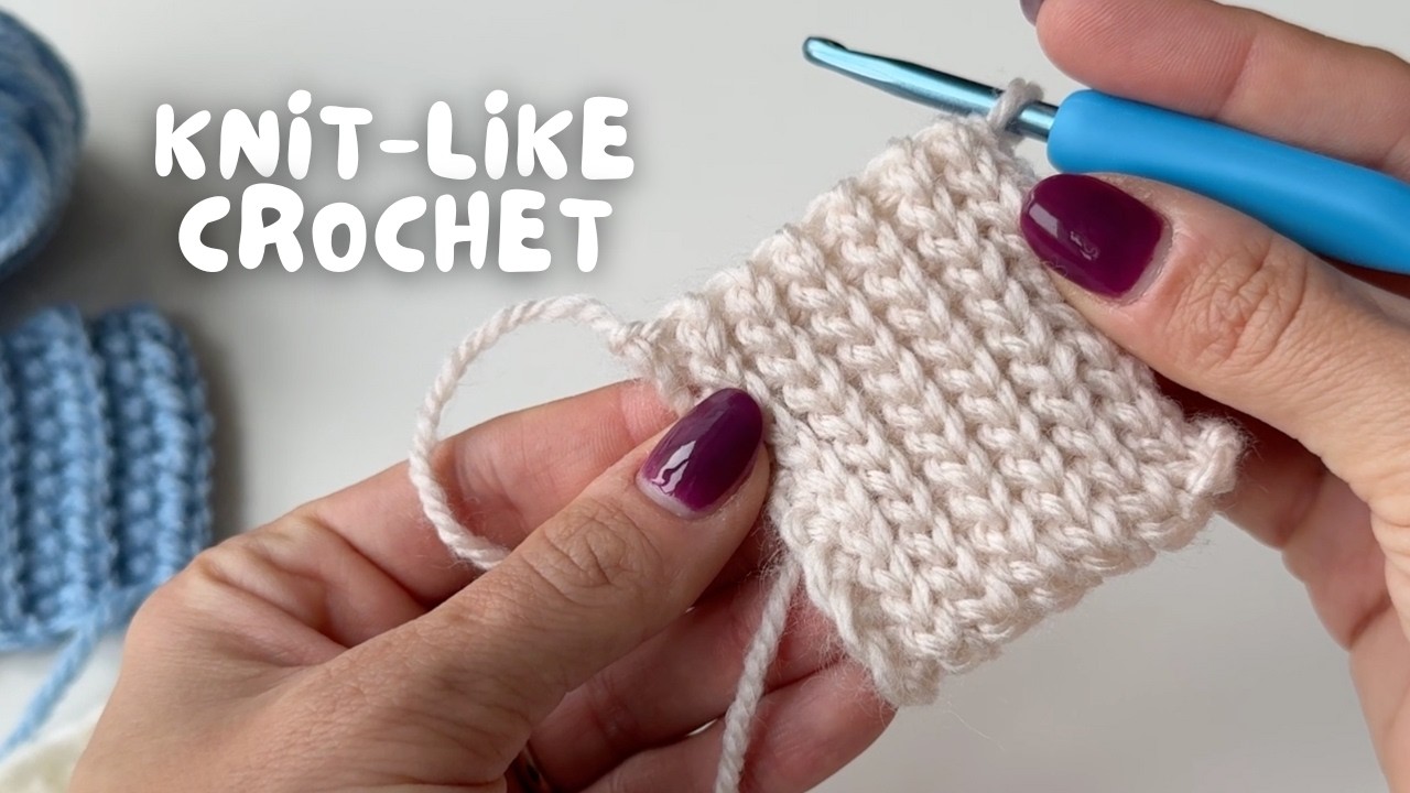how to crochet a knit-like stitch | beginner-friendly tutorial