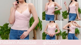 How to Crochet a Wrap Tank Top | Pattern & Tutorial DIY