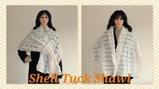 Shell Tuck Shawl