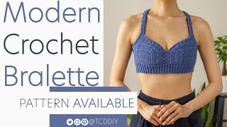 How to Crochet a Modern Bralette | Pattern & Tutorial DIY