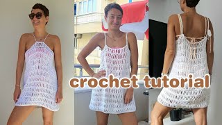CROCHET BEACH DRESS TUTORIAL | How to make a crochet beach dress - no seaming!