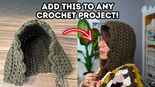 The ONLY Crochet Hoodie Tutorial You’ll Ever Need Easy & Fits Any Project, Chunky Crochet Hoodie