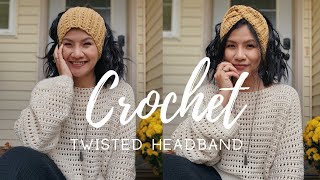 Twisted Crochet Headband Tutorial / Easy Crochet Gift Ideas - FREE CROCHET PATTERN