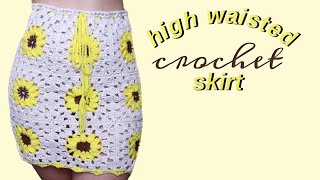 GRANNY SQUARE SKIRT TUTORIAL | FESTIVAL CROCHET SKIRT | BRUNATICALITY