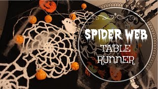 CROCHET SPIDERWEB TABLE RUNNER | WRITTEN PATTERN IN DESCRIPTION