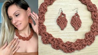 Crochet earring in 5 minutes / Easy, fast and super elegant / Crochet earring