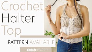 Crochet Halter Top | Pattern & Tutorial DIY
